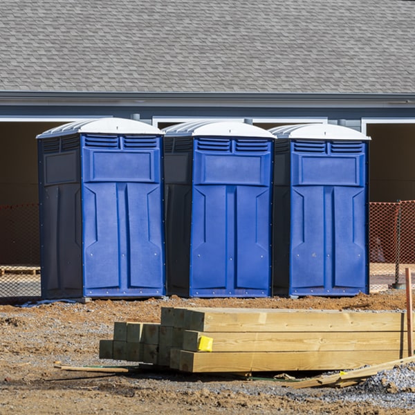 are there any restrictions on where i can place the porta potties during my rental period in Sunrise Minnesota